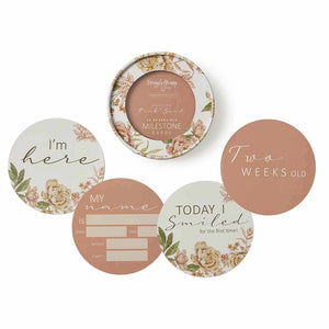 Rosette & Pink Sand Reversible Milestone Cards