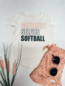 Saturday Selfies Softball Top