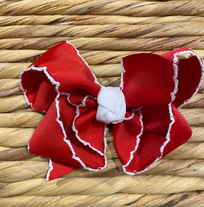 Beyond Creations BOW ON CLIP Red 4.5"