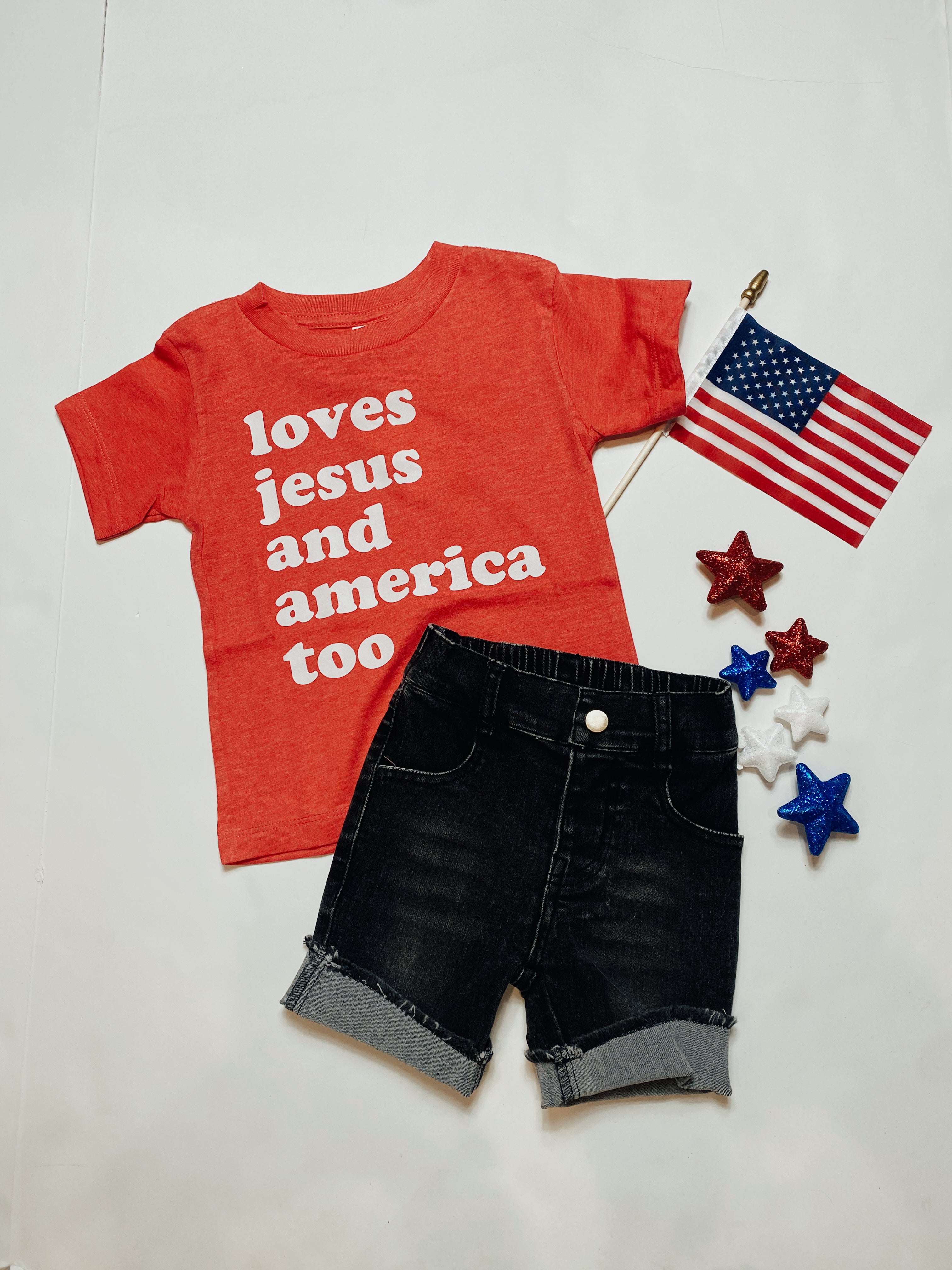 Love Jesus and America Tee