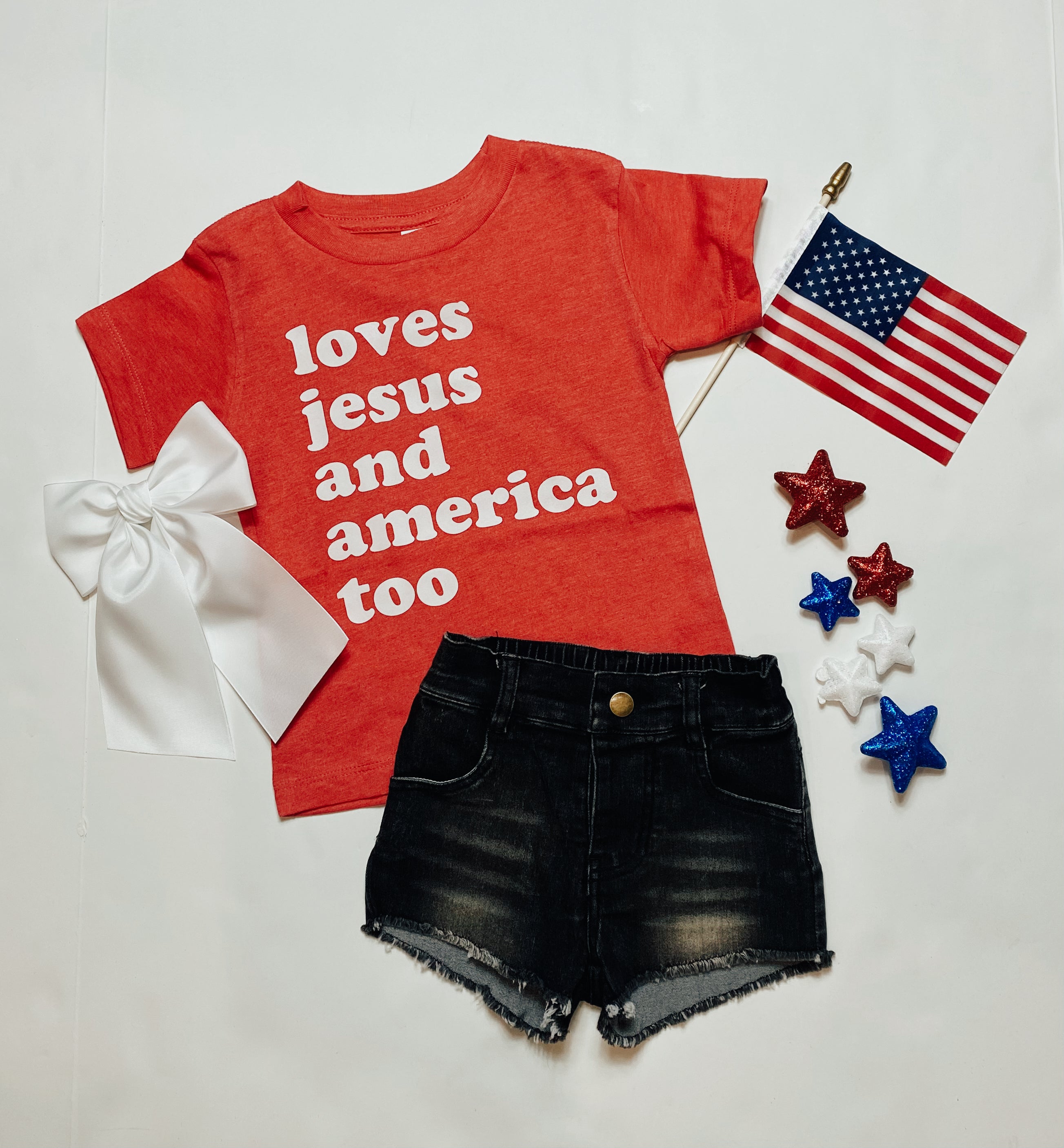 Love Jesus and America Tee