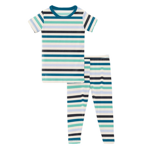 Kickee Pajama Set Little Boy Blue