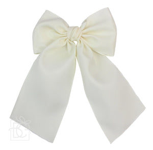 SATIN BOW WITH TAILS